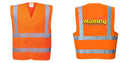 Custom Hi-Vis ORANGE Class 2 Reflective Safety Vest