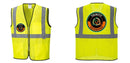 Custom Lightweight High Visibility Yellow Tampa Mesh Vest
