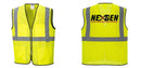 Custom Lightweight High Visibility Yellow Tampa Mesh Vest