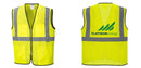 Custom Lightweight High Visibility Yellow Tampa Mesh Vest