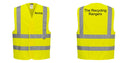 Custom Logo Reflective Yellow Safety Vest - ANSI Class 2