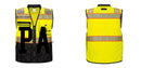 Custom Premium Two-toned Surveyor Safety Vest with Segmented Tape