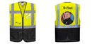Custom Warsaw Yellow and Black Professional Style Safety Vest