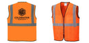 Custom Lightweight High Visibility ORANGE Tampa Mesh Vest