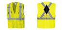 Custom Hi-Vis YELLOW Mesh X Back Executive Vest