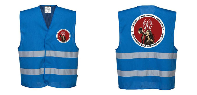 Custom Royal Blue MeshAir Reflective Safety Vest for Events