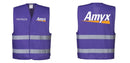 Custom PURPLE Work and Event Style Safety Reflective Vest