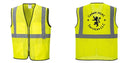 Custom Lightweight High Visibility Yellow Tampa Mesh Vest