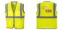 Custom Lightweight High Visibility Yellow Tampa Mesh Vest