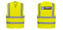 Custom Logo Reflective Yellow Safety Vest - ANSI Class 2