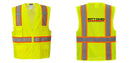 Custom Yellow Class 2 Safety Vest with Cooling Mesh Back