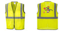 Custom Lightweight High Visibility Yellow Tampa Mesh Vest