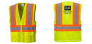 Custom Contrast High Visibility Full Mesh Yellow Safety Vest