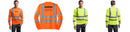 Custom Class 3 Long Sleeve Reflective ANSI 107 Snag-Resistant T-Shirt