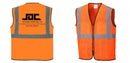 Custom Lightweight High Visibility ORANGE Tampa Mesh Vest