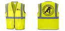 Custom Lightweight High Visibility Yellow Tampa Mesh Vest