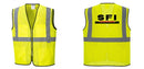 Custom Lightweight High Visibility Yellow Tampa Mesh Vest