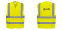 Custom Logo Reflective Yellow Safety Vest - ANSI Class 2