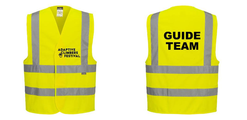 Custom Logo Reflective Yellow Safety Vest - ANSI Class 2