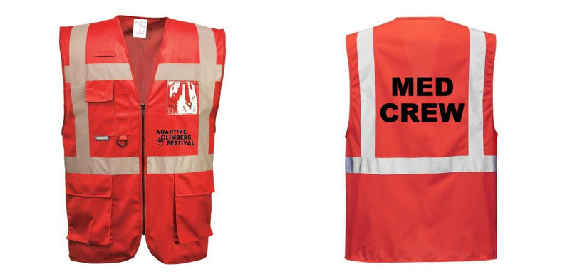 Custom RED Professional Executive Style Safety Vest