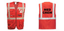 Custom RED Professional Executive Style Safety Vest
