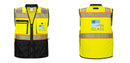 Custom Premium Two-toned Surveyor Safety Vest with Segmented Tape