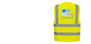 Custom Logo Reflective Yellow Safety Vest - ANSI Class 2