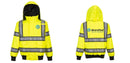 Custom Hi Vis Reversible Bomber Jacket with Reflective Segmented Tape