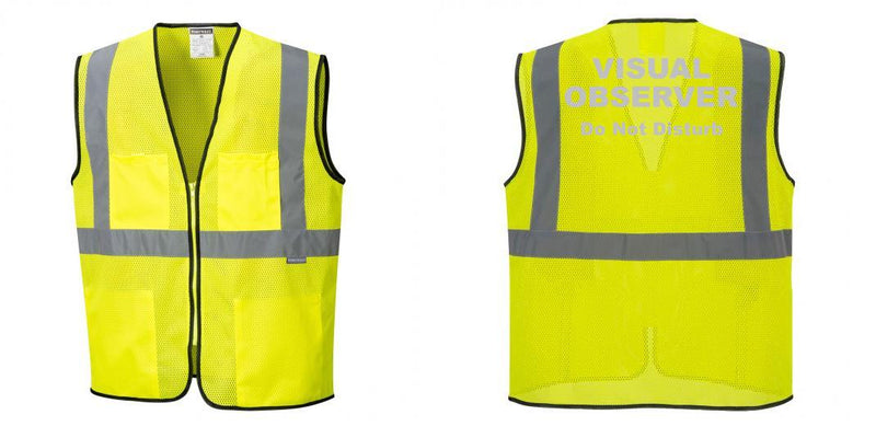 Custom Lightweight High Visibility Yellow Tampa Mesh Vest