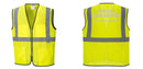 Custom Lightweight High Visibility Yellow Tampa Mesh Vest