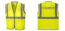 Custom Lightweight High Visibility Yellow Tampa Mesh Vest
