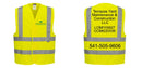 Custom Logo Reflective Yellow Safety Vest - ANSI Class 2