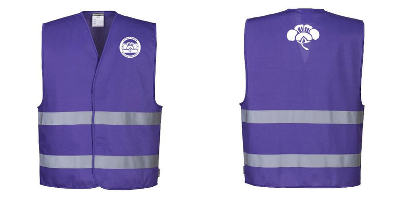 Purple Reflective Safety Vest for Work and Events – Lightweight and High-Visibility