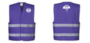 Purple Reflective Safety Vest for Work and Events – Lightweight and High-Visibility