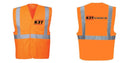 Custom Class 2 Orange Reflective Safety Vest