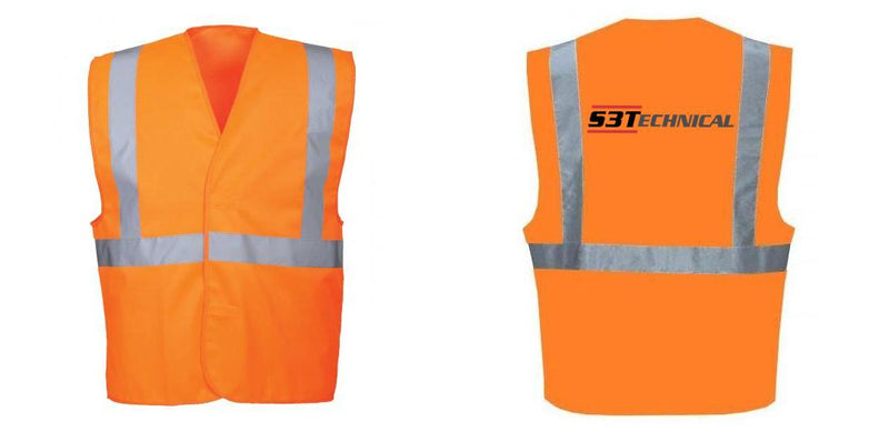 Custom Class 2 Orange Reflective Safety Vest