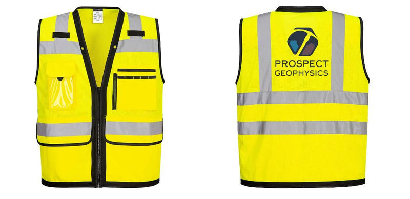 Custom Heavy Duty Hi-Vis Surveyor Vest