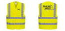 Custom Logo Reflective Yellow Safety Vest - ANSI Class 2