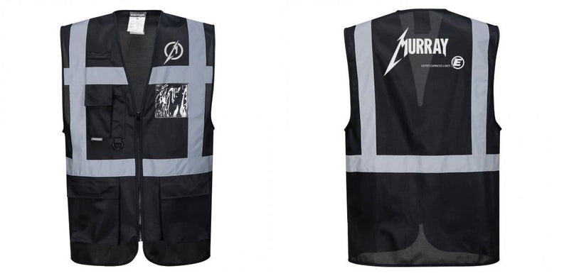 Black Professional Executive Style Safety Vest