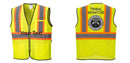 Mesh Class 2 Safety Vest with Pockets Hi Vis Reflective