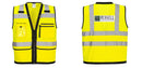 Custom Heavy Duty Hi-Vis Surveyor Vest