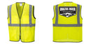 Custom Lightweight High Visibility Yellow Tampa Mesh Vest