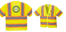 Custom Class 3 Yellow Safety Vest Sleeved Hi-Vis with Pockets