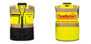 Custom Premium Two-toned Surveyor Safety Vest with Segmented Tape