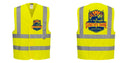 Custom Logo Reflective Yellow Safety Vest - ANSI Class 2