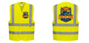Custom Logo Reflective Yellow Safety Vest - ANSI Class 2