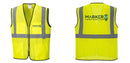 Custom Lightweight High Visibility Yellow Tampa Mesh Vest