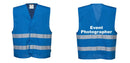 Custom Royal Blue MeshAir Reflective Safety Vest for Events