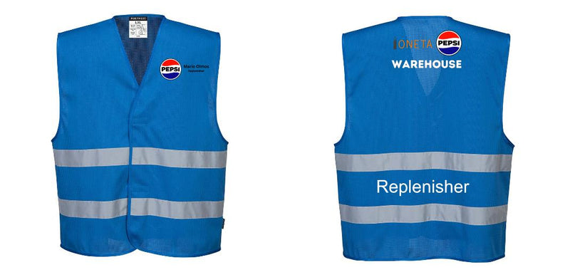Royal Blue MeshAir Reflective Events Safety Vest