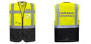 Custom Warsaw Yellow and Black Professional Style Safety Vest
